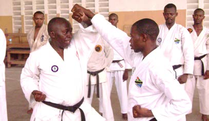 HGS officers practising self-defence